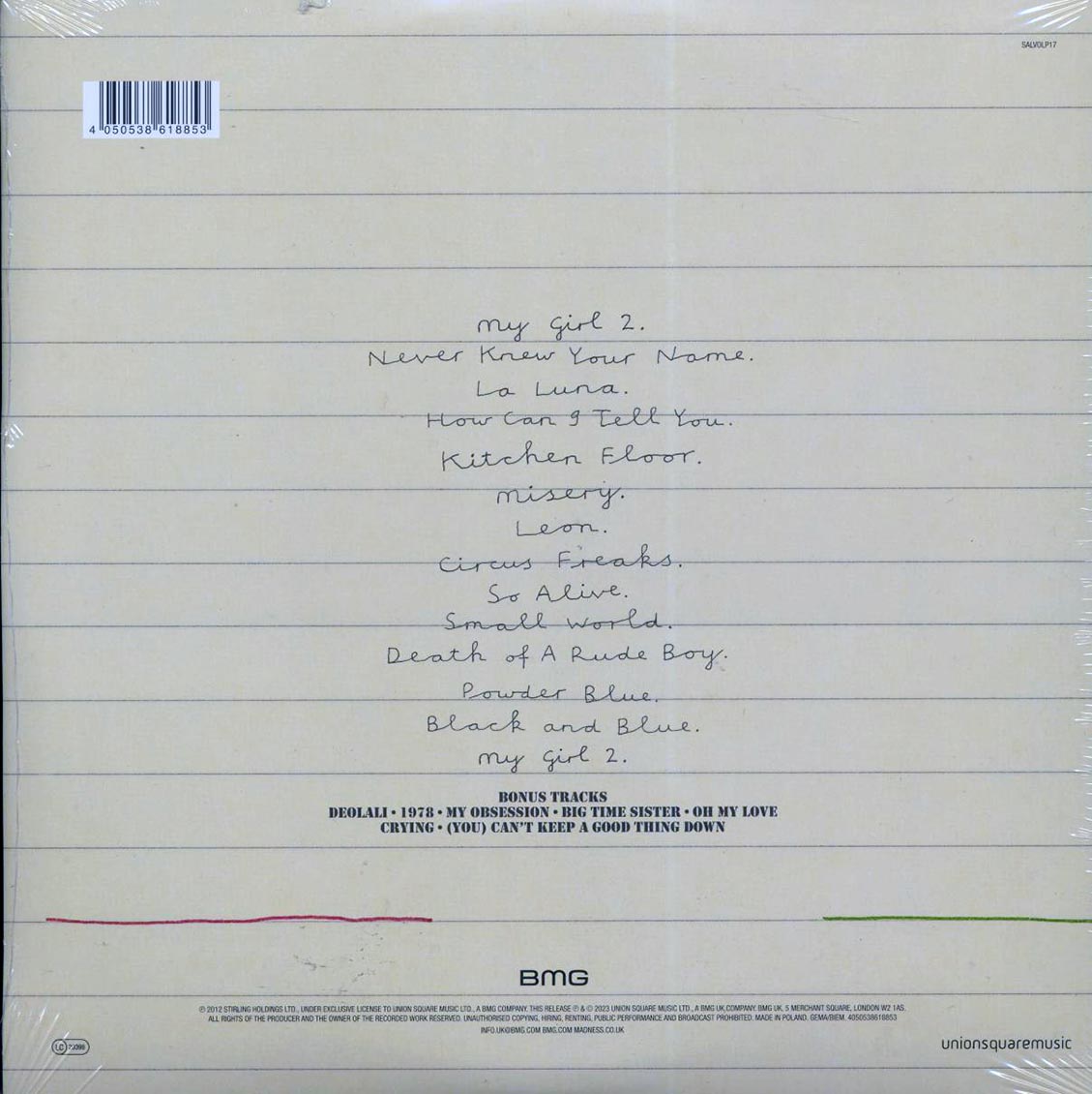 Madness - Oui Oui Si Si Ja Ja Da Da (+7 bonus tracks) (2xLP) (180g) (remastered)