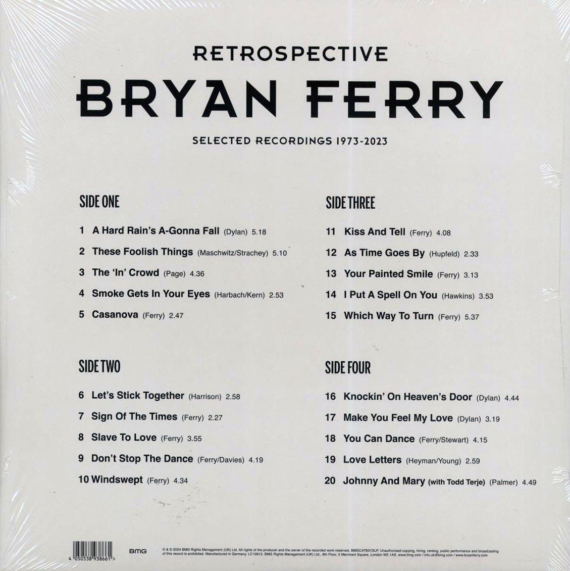 Bryan Ferry - Retrospective: Selected Recordings 1973-2023 (2xLP) (180g) (remastered)