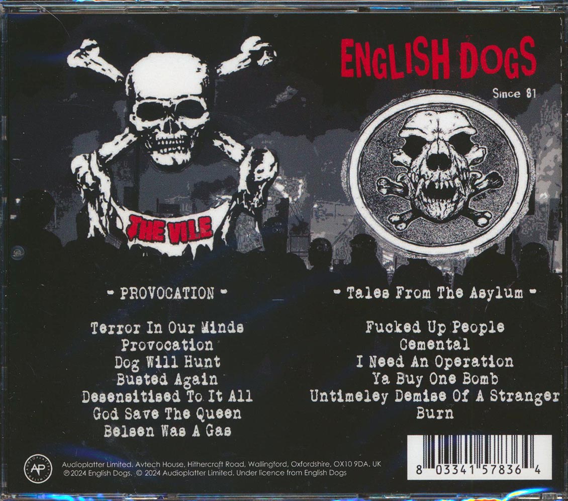 English Dogs, The Vile - Tales From The Asylum + Provocation (2 albums on 1 CD)
