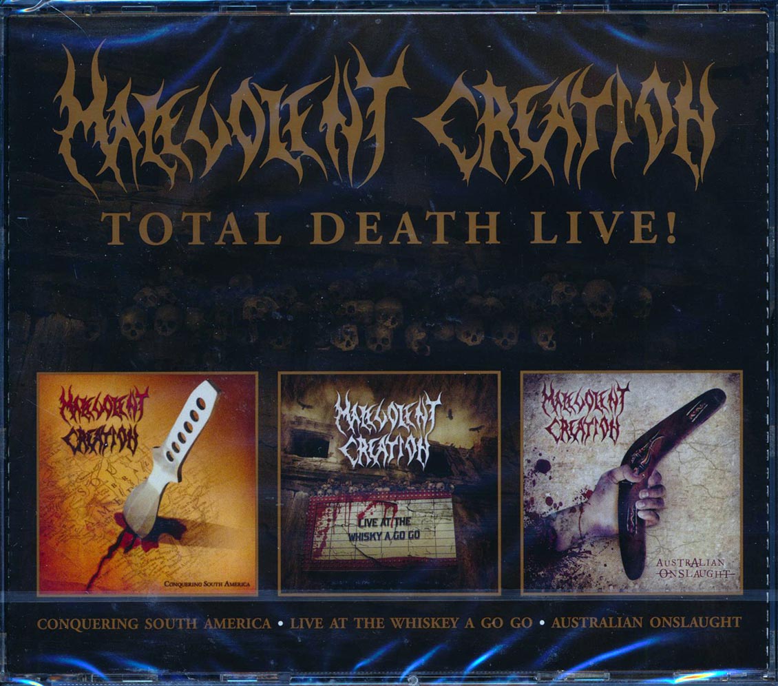 Malevolent Creation - Total Death Live! (3 albums on 2 CDs) (40 tracks) (3xCD)