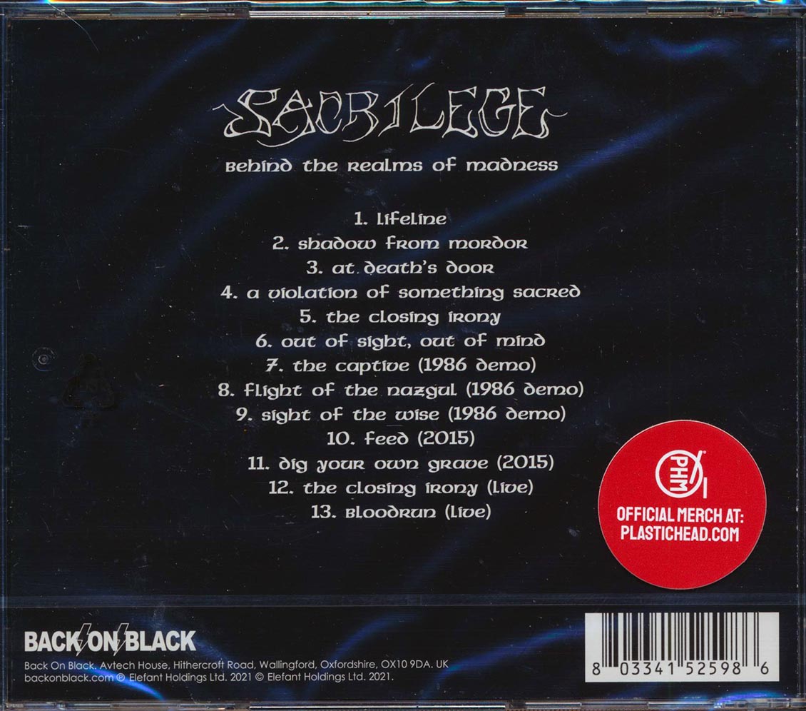 Sacrilege - Behind The Realms Of Madness