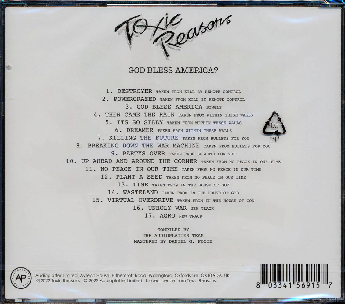 Toxic Reasons - God Bless America?
