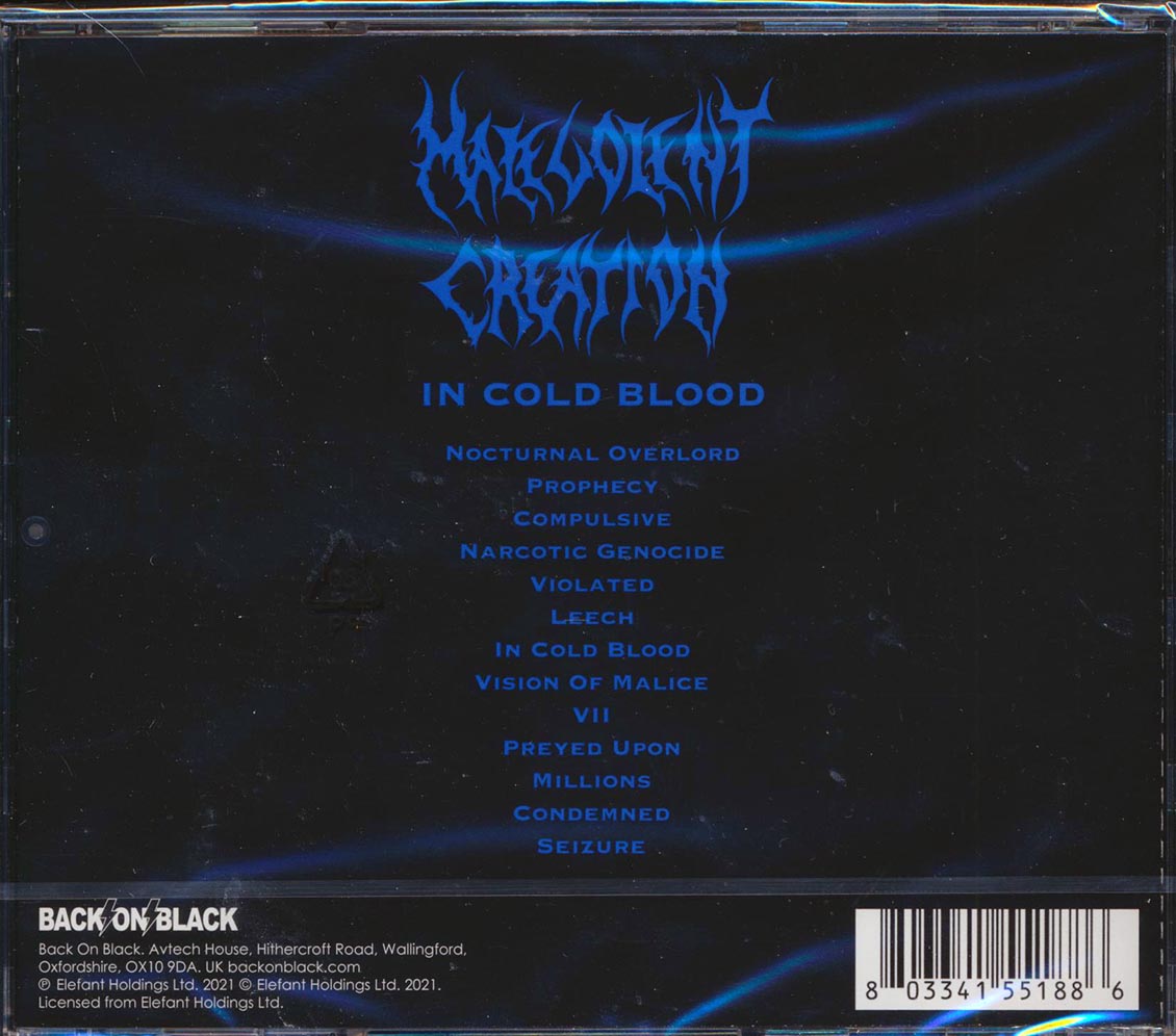Malevolent Creation - In Cold Blood