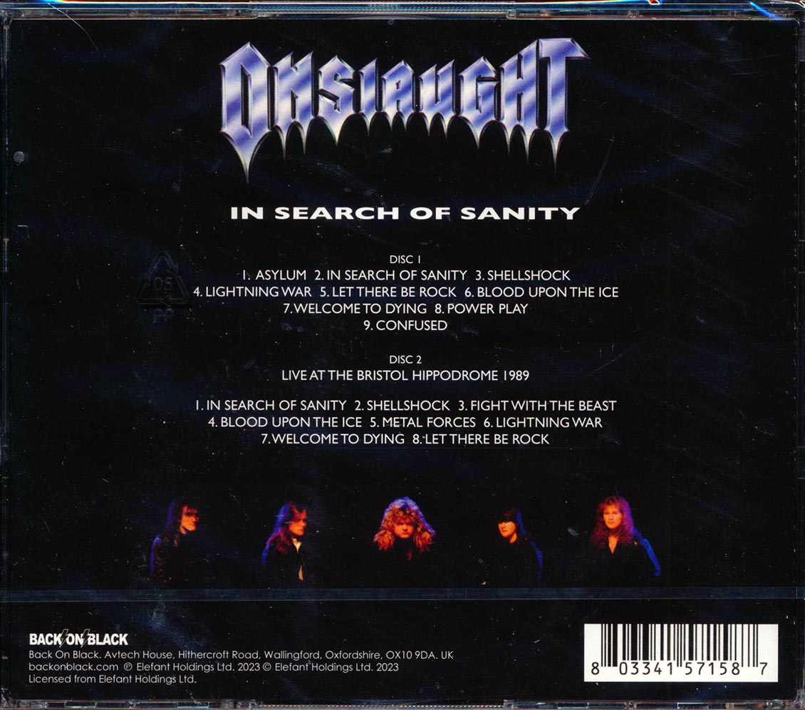 Onslaught - In Search Of Sanity (2xCD)