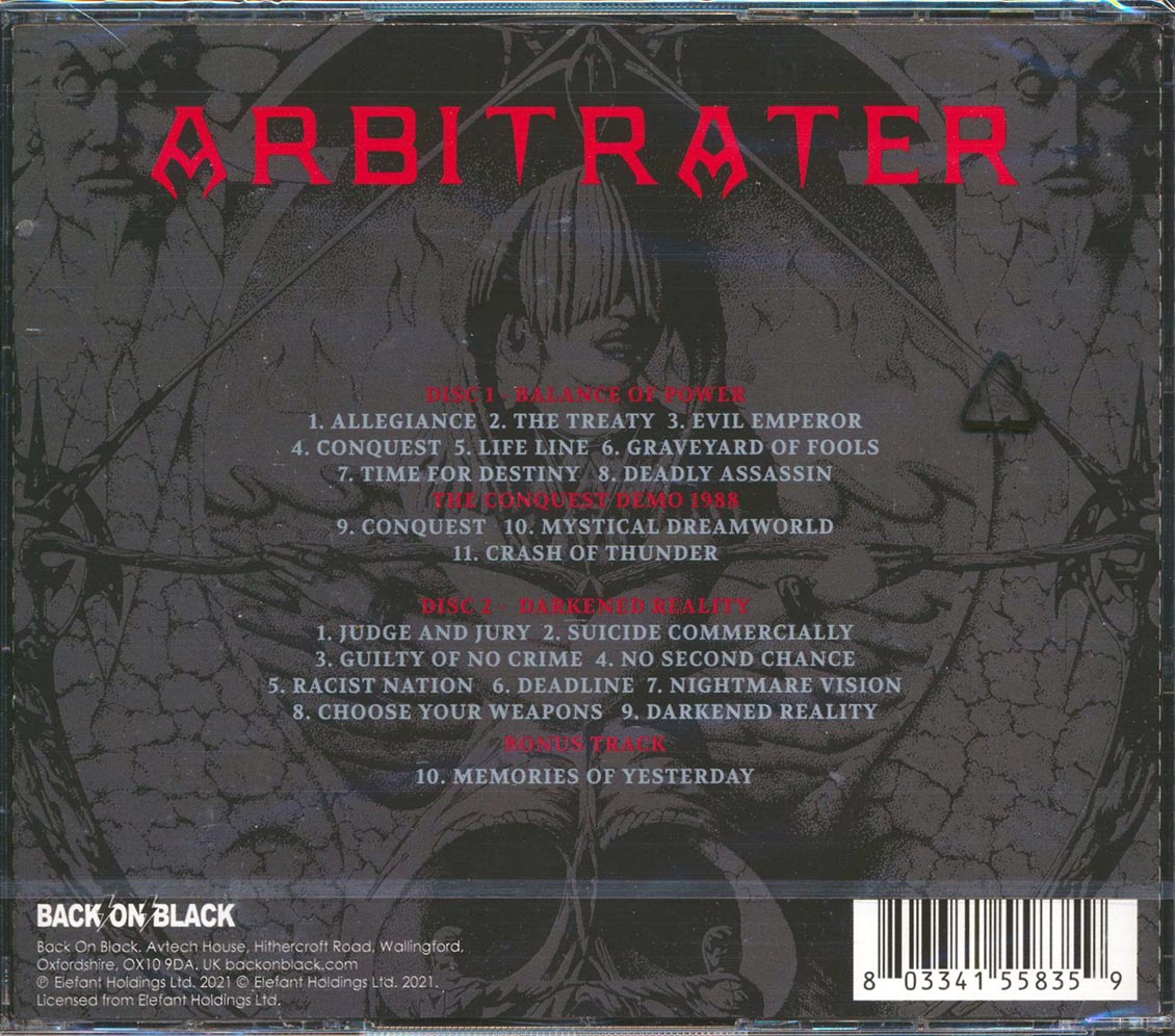 Arbitrater - Balance Of Power + Darkened Reality (2 albums on 2 CDs) (21 tracks) (2xCD)