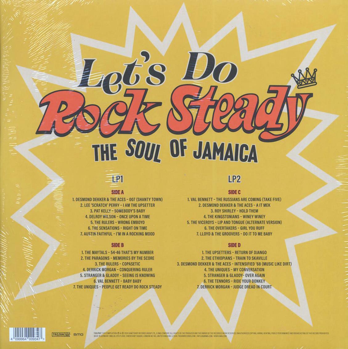 Lee Perry, Desmond Dekker, Toots & The Maytals, The Tennors, The Ethiopians, Etc. - Let's Do Rock Steady: The Soul Of Jamaica (28 tracks) (2xLP)