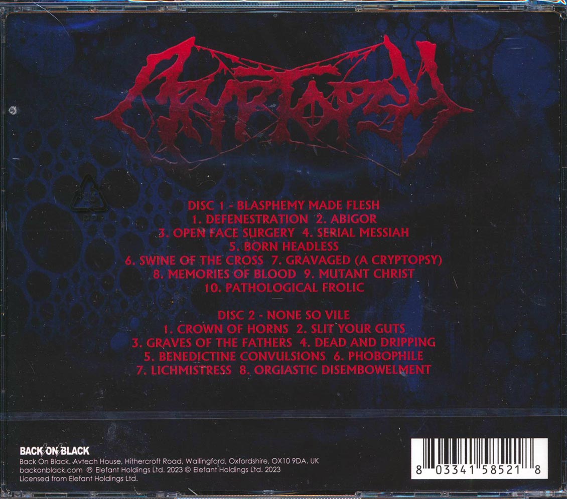 Cryptopsy - Blasphemy Made Flesh + None So Vile (2xCD)
