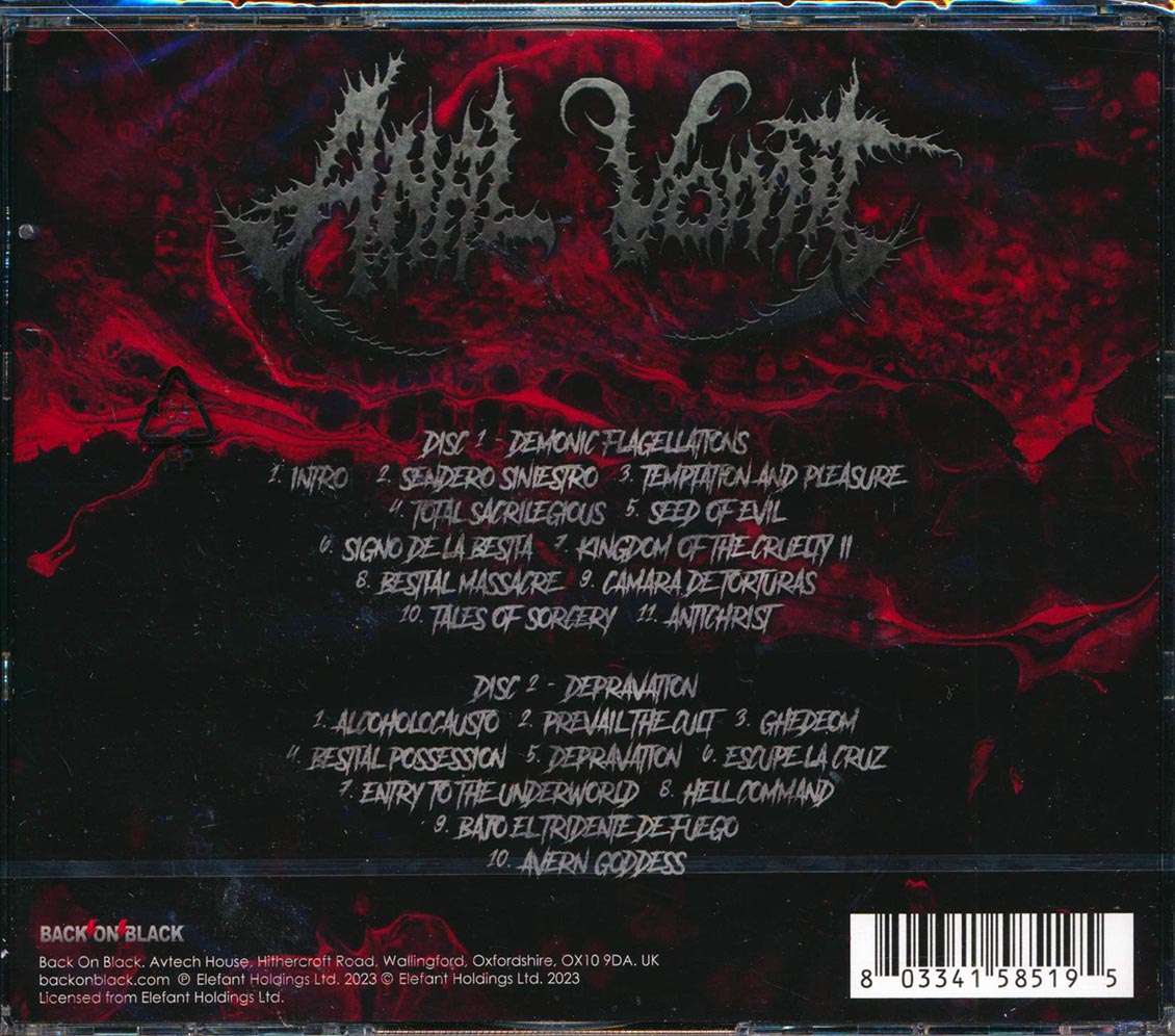 Anal Vomit - Demonic Flagellations + Depravation (2 albums on 2 CDs) (21 tracks) (2xCD)