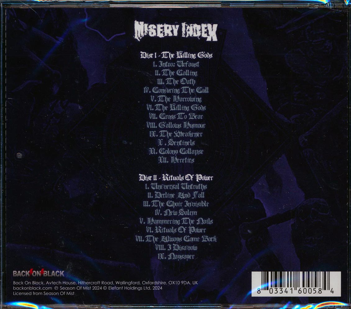 Misery Index - The Killing Gods + Rituals Of Power (2 albums on 2 CDs) (2xCD)