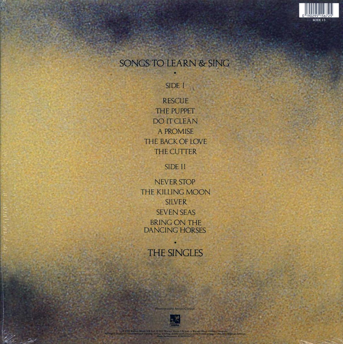 Echo & The Bunnymen - Songs To Learn & Sing (180g)