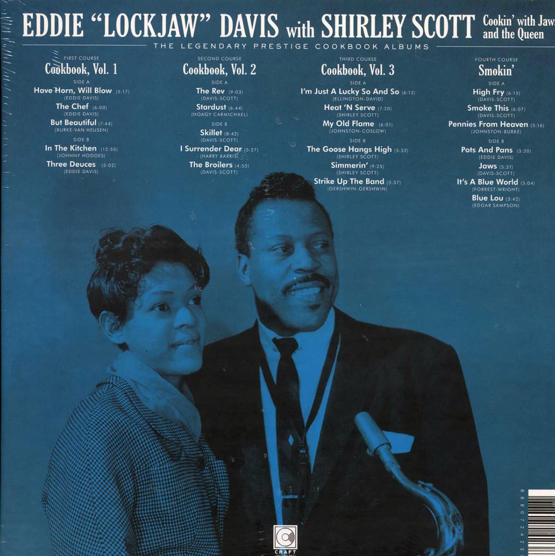 Eddie Lockjaw Davis, Shirley Scott - Cookin' With Jaws And The Queen: The Legendary Prestige And Cookbook Albums (slipcase box set) (4xLP) (box set) (180g)