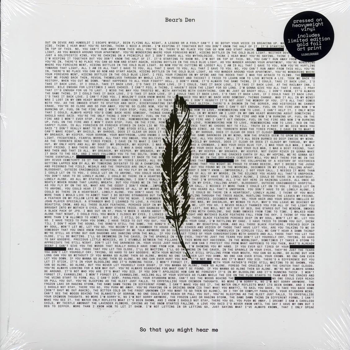 Bear's Den - So That You Might Hear Me (180g)