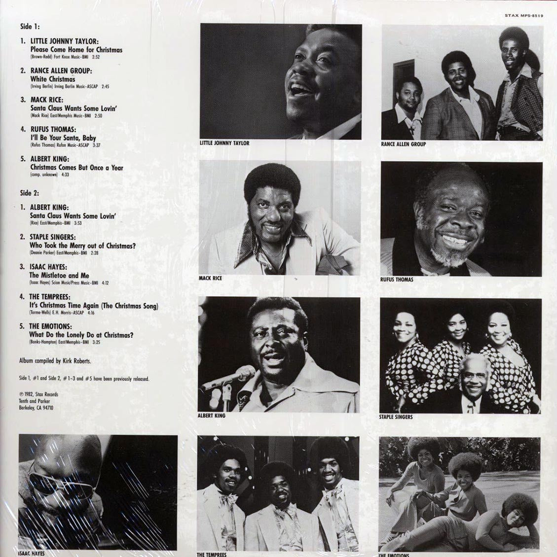 Isaac Hayes, Rufus Thomas, The Staple Singers, Albert King, Etc. - It's Christmas Time Again (1982 PRESS)