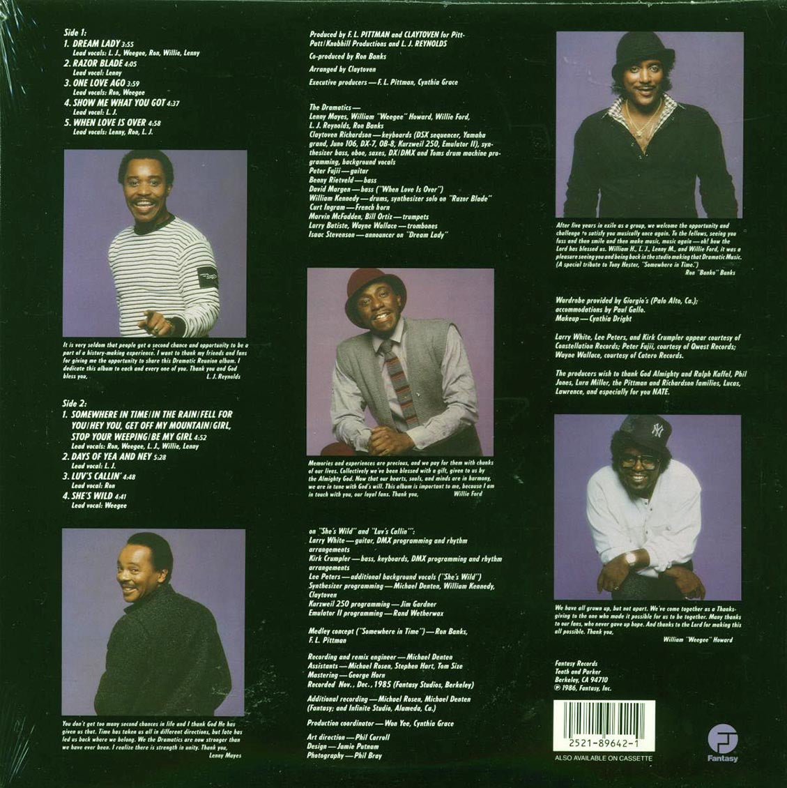 The Dramatics - Somewhere In Time: A Dramatic Reunion (1986 PRESS)