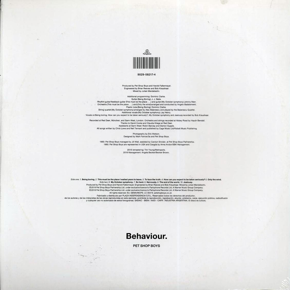 Pet Shop Boys - Behaviour