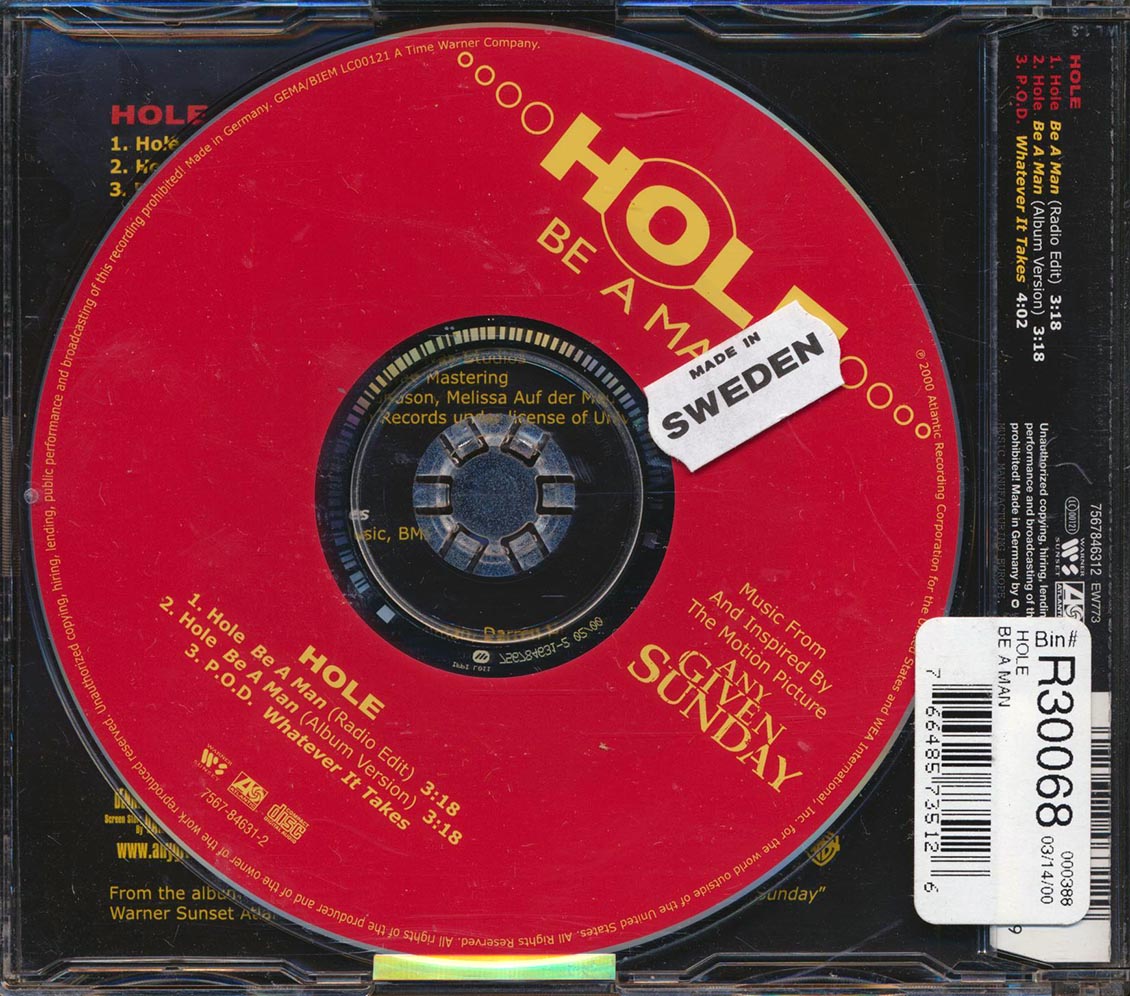 Hole - Be A Man