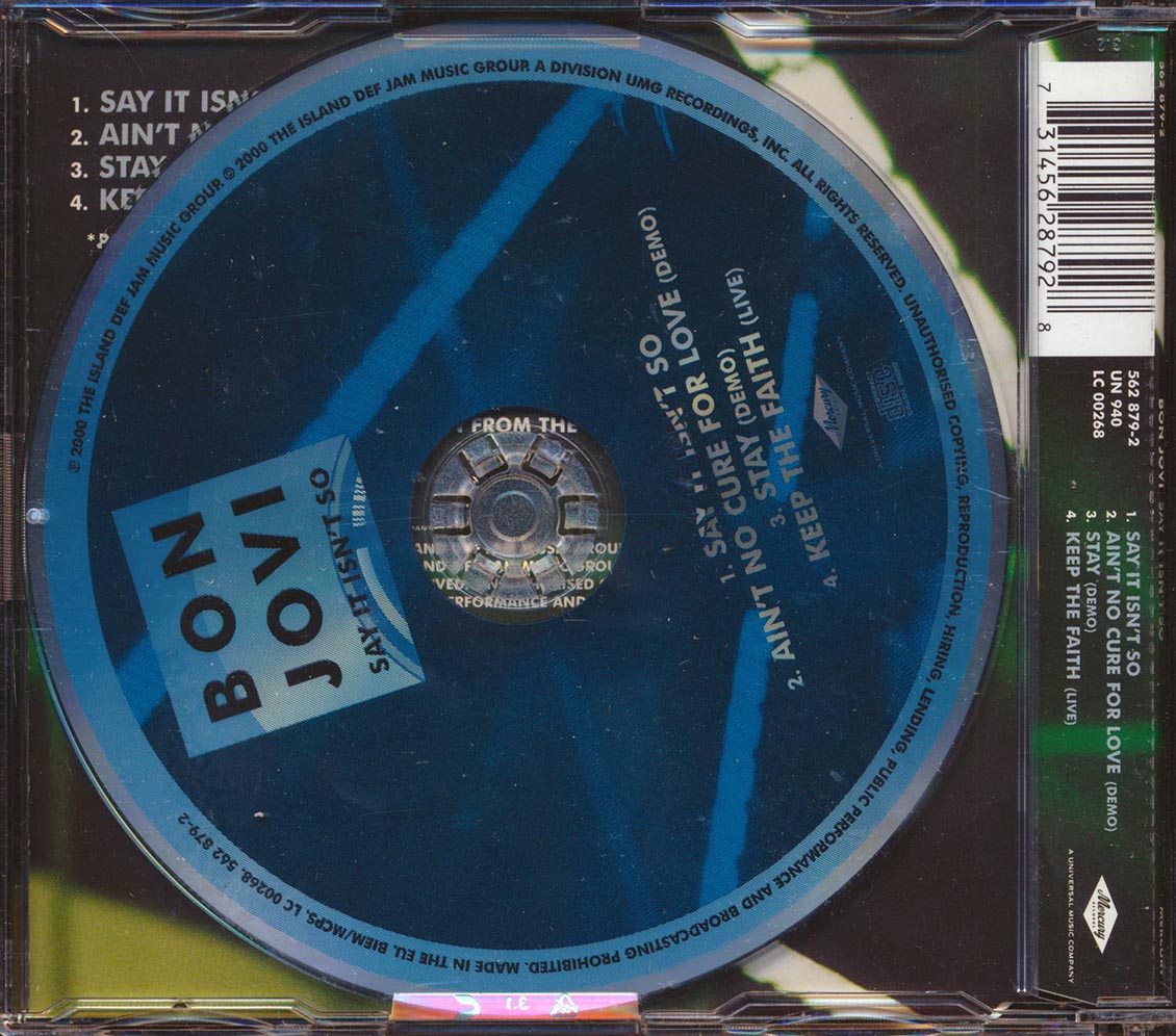 Bon Jovi - Say It Isn't So