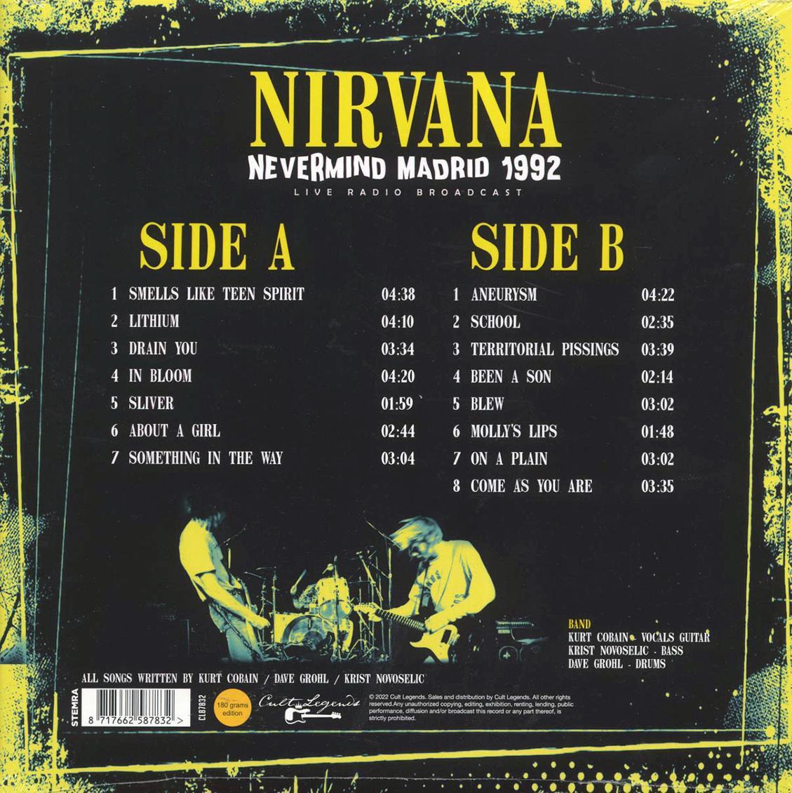 Nirvana - Nevermind Madrid 1992