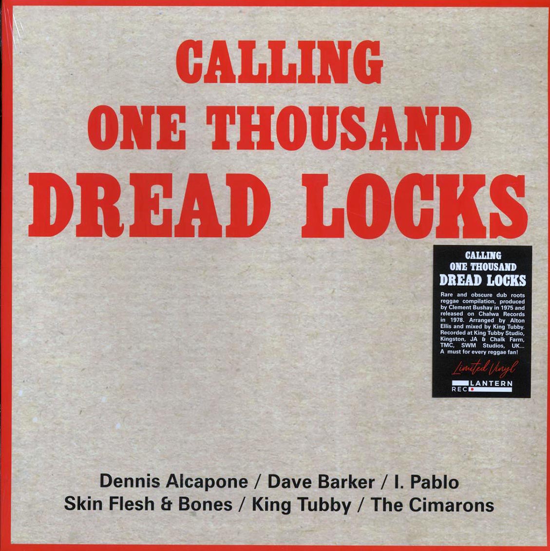 King Tubby, Dennis Alcapone, Dave Barker, Skin, Flesh & Bones, Etc. - Calling One Thousands Dread Locks