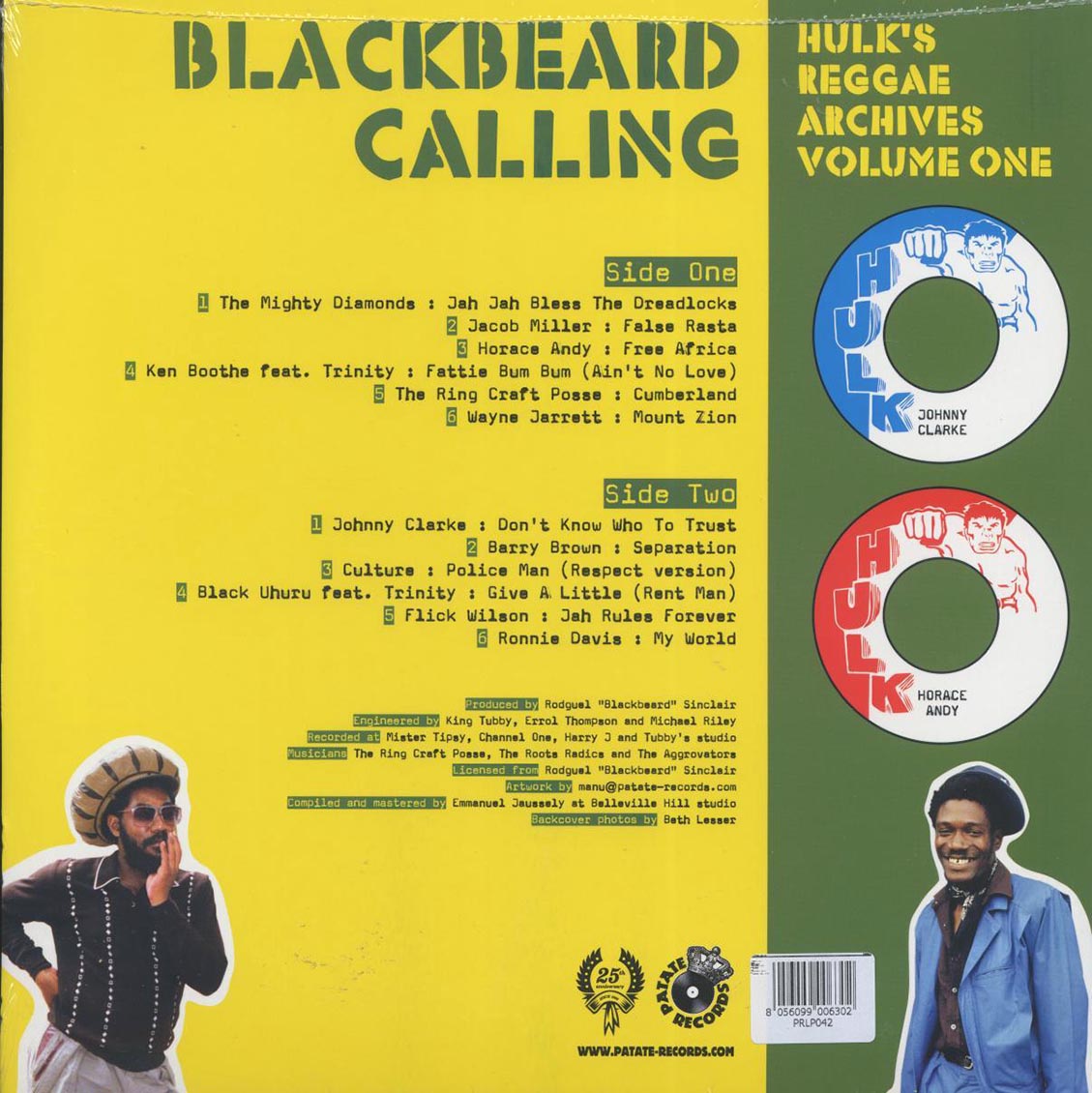Jacob Miller, Horade Andy, Ken Boothe, Wayne Jarrett, Culture, Etc. - Blackbeard Calling: Hulk's Reggae Archives Volume 1