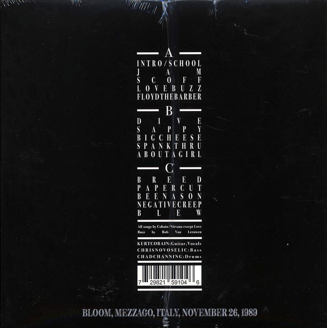 Nirvana - In The Bloom: Mezzago, Italy, November 26, 1989 (2xLP)