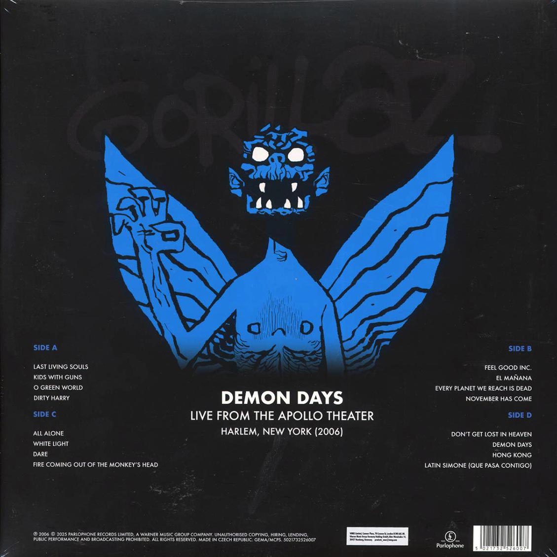 Gorillaz - Demon Days: Live From The Apollo Theater (RSD 2025) (ltd. ed.) (2xLP) (red vinyl)
