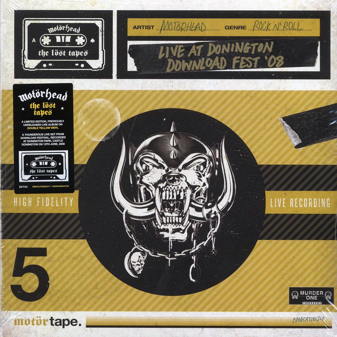 Motorhead - The Lost Tapes Volume 5: Live At Donington Download Fest '08 (ltd. ed.) (2xLP) (yellow vinyl)