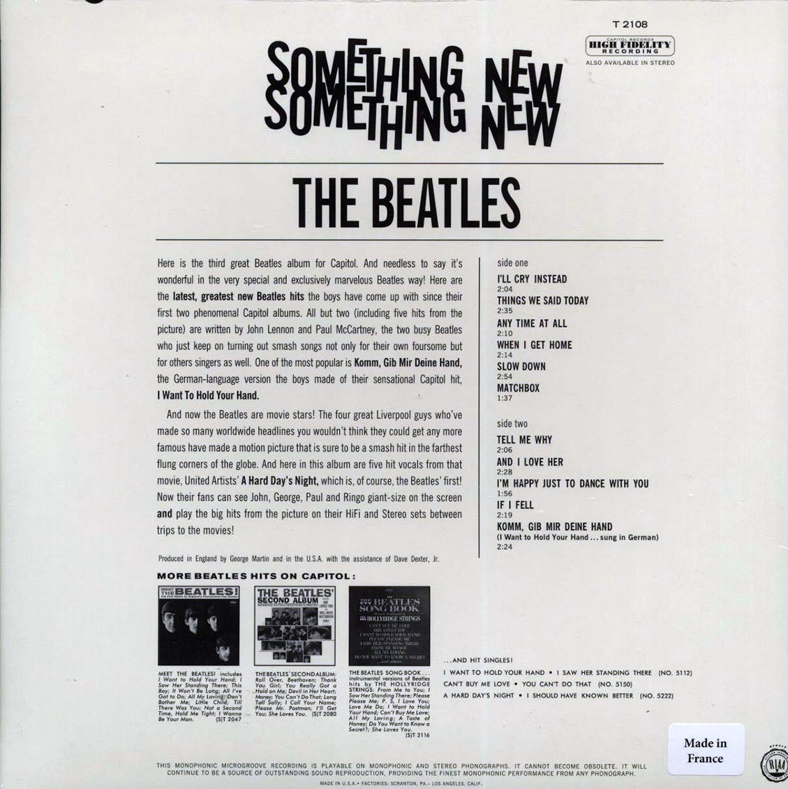 The Beatles - Something New (mono) (180g) (audiophile)