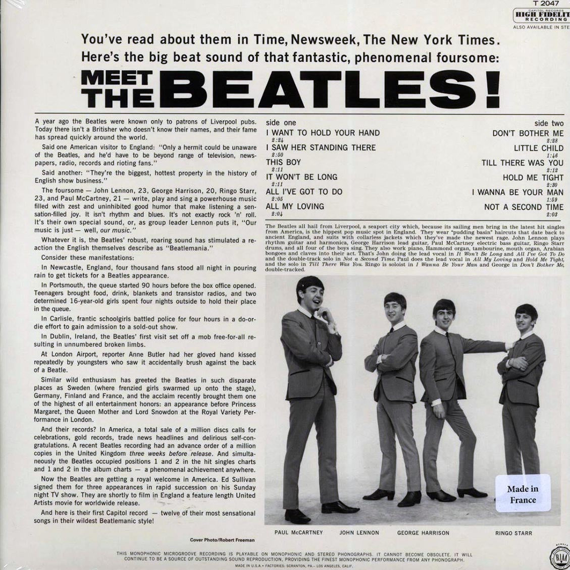 The Beatles - Meet The Beatles! (mono) (180g) (audiophile)
