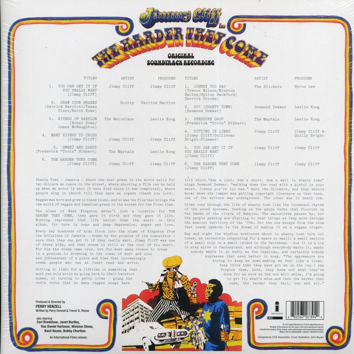 Jimmy Cliff, Toots & The Maytals, Desmond Dekker, Etc. - The Harder They Come: Original Soundtrack Recording (180g)