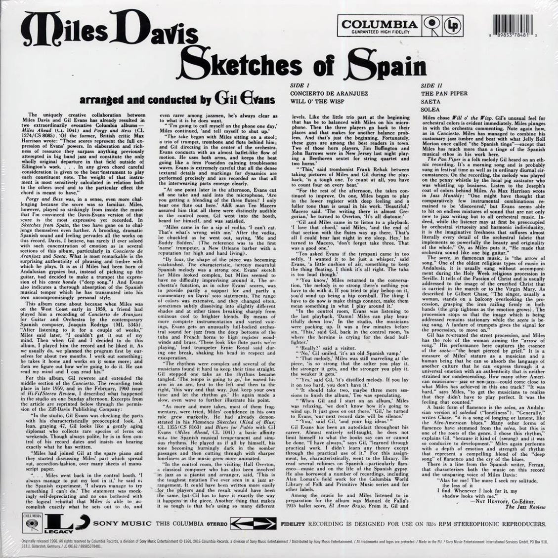 Miles Davis - Sketches Of Spain (ltd. ed.) (yellow vinyl)