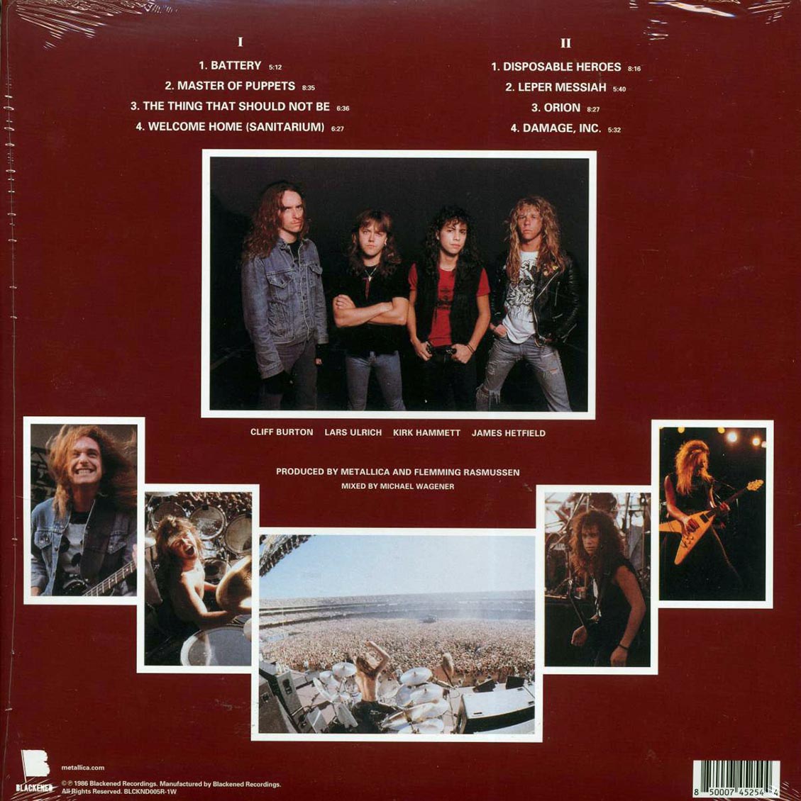 Metallica - Master Of Puppets (ltd. ed.) (red vinyl) (remastered)