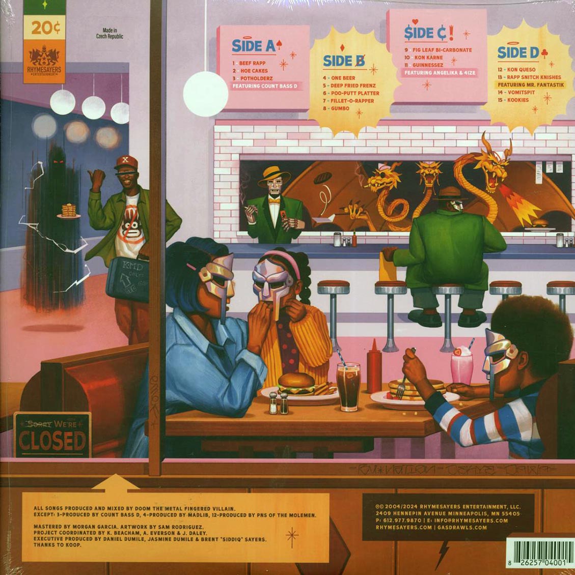 MF Doom - Mm Food (20th Anniv. Ed.) (2xLP) (purple/pink/blue vinyl)