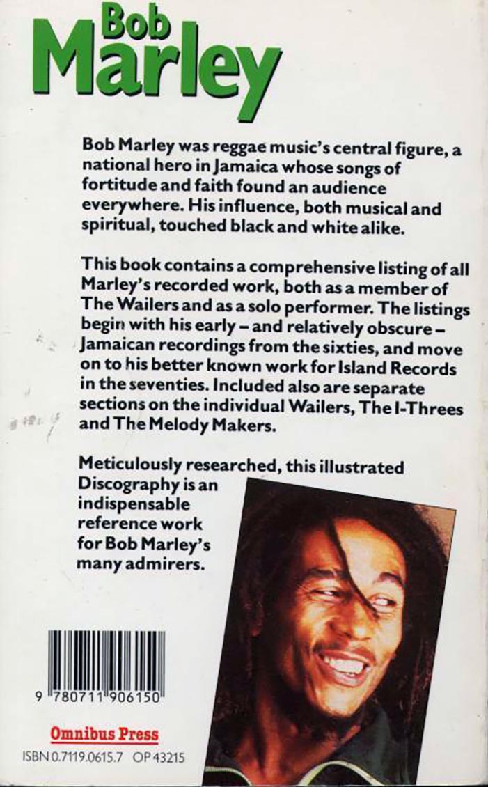 Book - Observer Station - Bob Marley: The Illustrated Disco/Biography