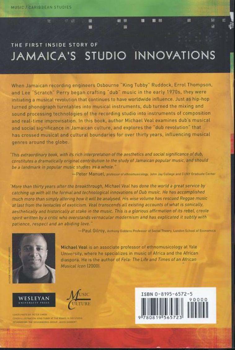 Book - Michael E Veal - Dub: Soundscapes & Shattered Songs In Jamaican Reggae