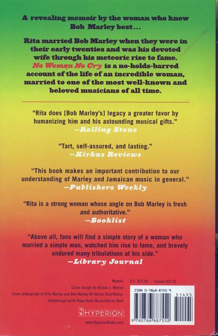 Book - Rita Marley, Hettie Jones - No Woman No Cry: My Life With Bob Marley
