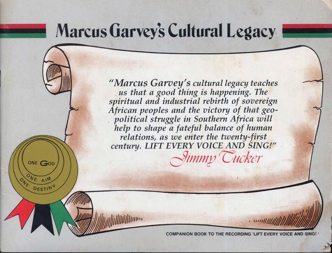Book - Jimmy Tucker - Marcus Garvey's Cultural Legacy