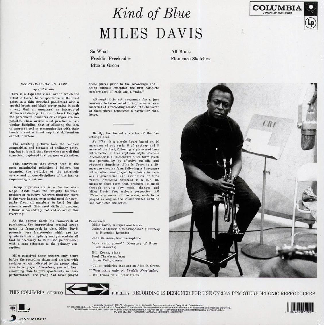 Miles Davis - Kind Of Blue (ltd. ed.) (clear vinyl)