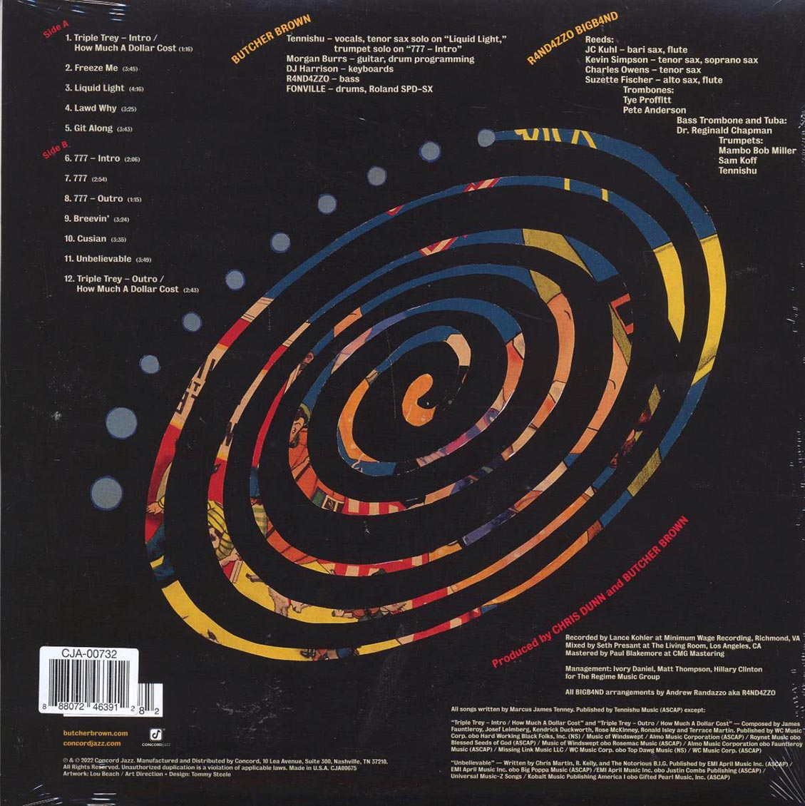 Butcher Brown, Tennishu, R4nd4zzo Bigb4nd - Triple Trey (ltd. ed.) (blue vinyl) (incl. 7")