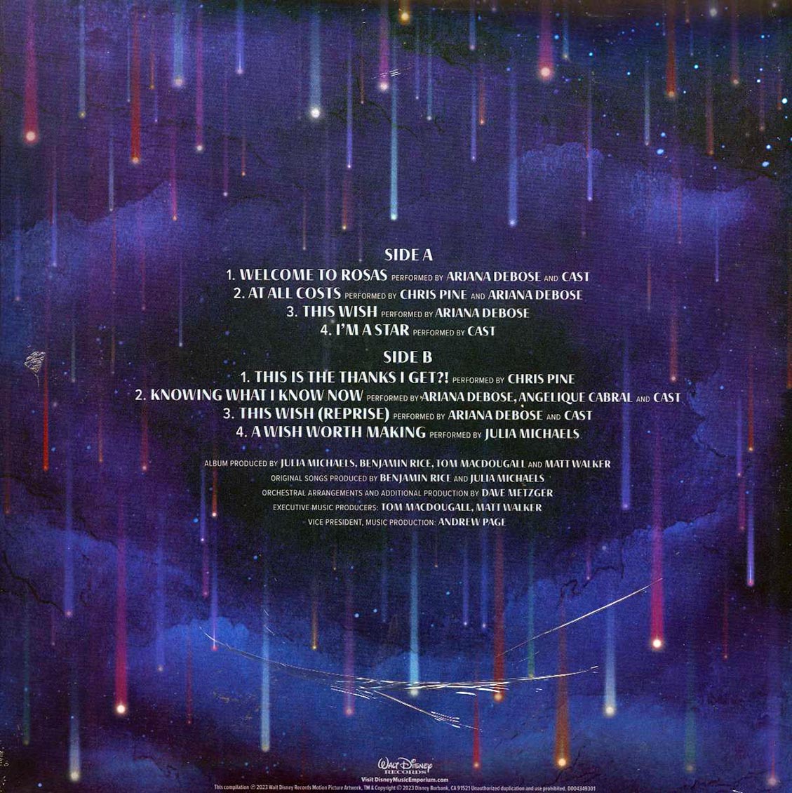 Ariana Debose, Chris Pine, Angelique Cabral, Julia Michaels - Wish: Original Motion Picture Soundtrack (180g)