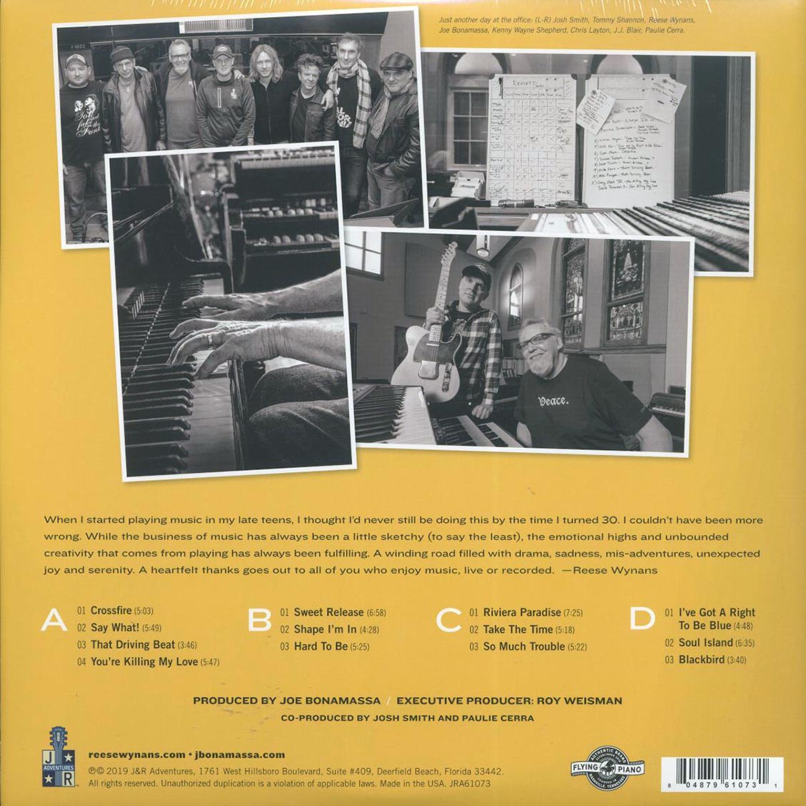 Reese Wynans & Friends - Sweet Release (2xLP) (180g)