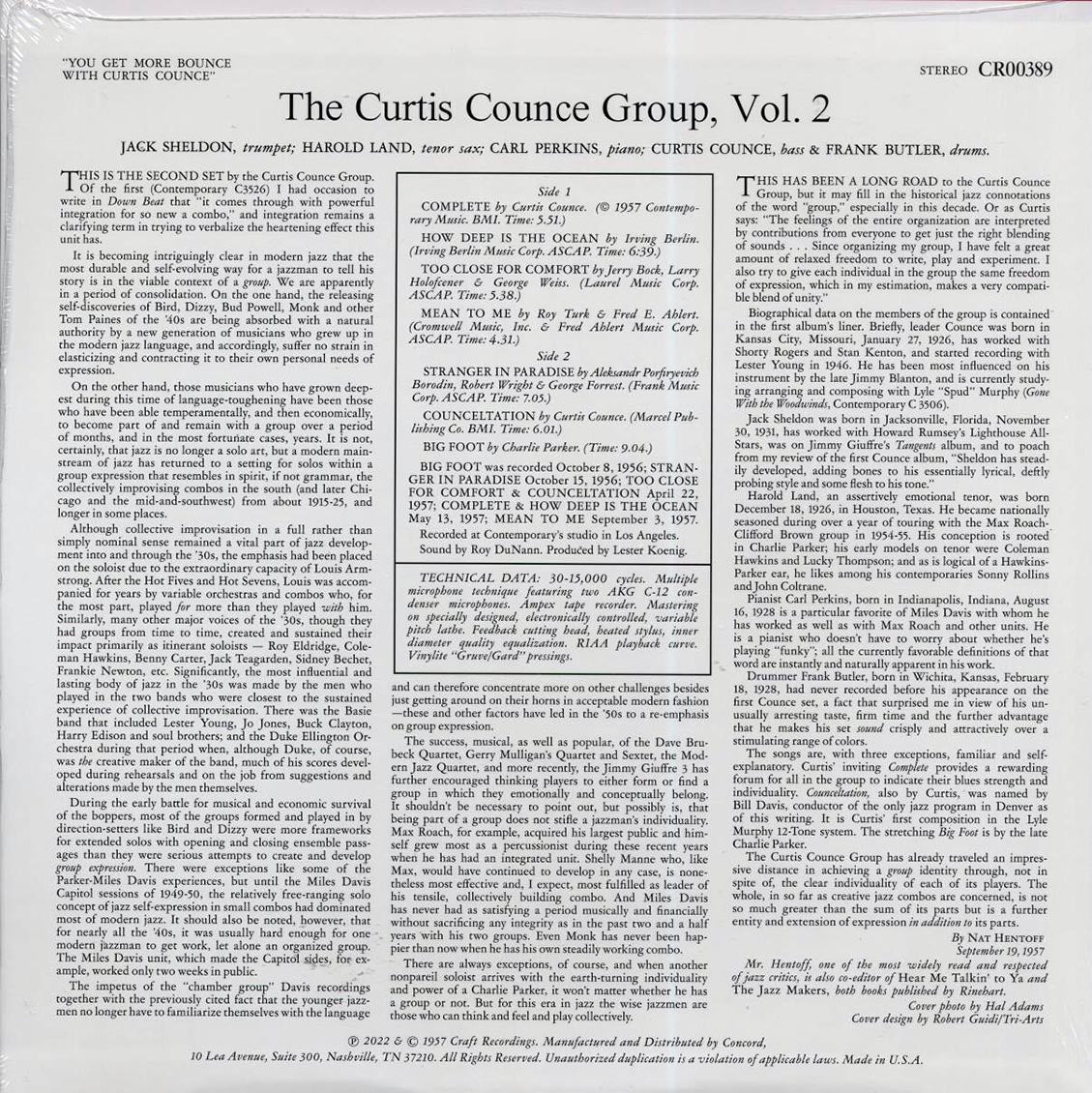 The Curtis Counce Group - You Get More Bounce With Curtis Counce! (180g)