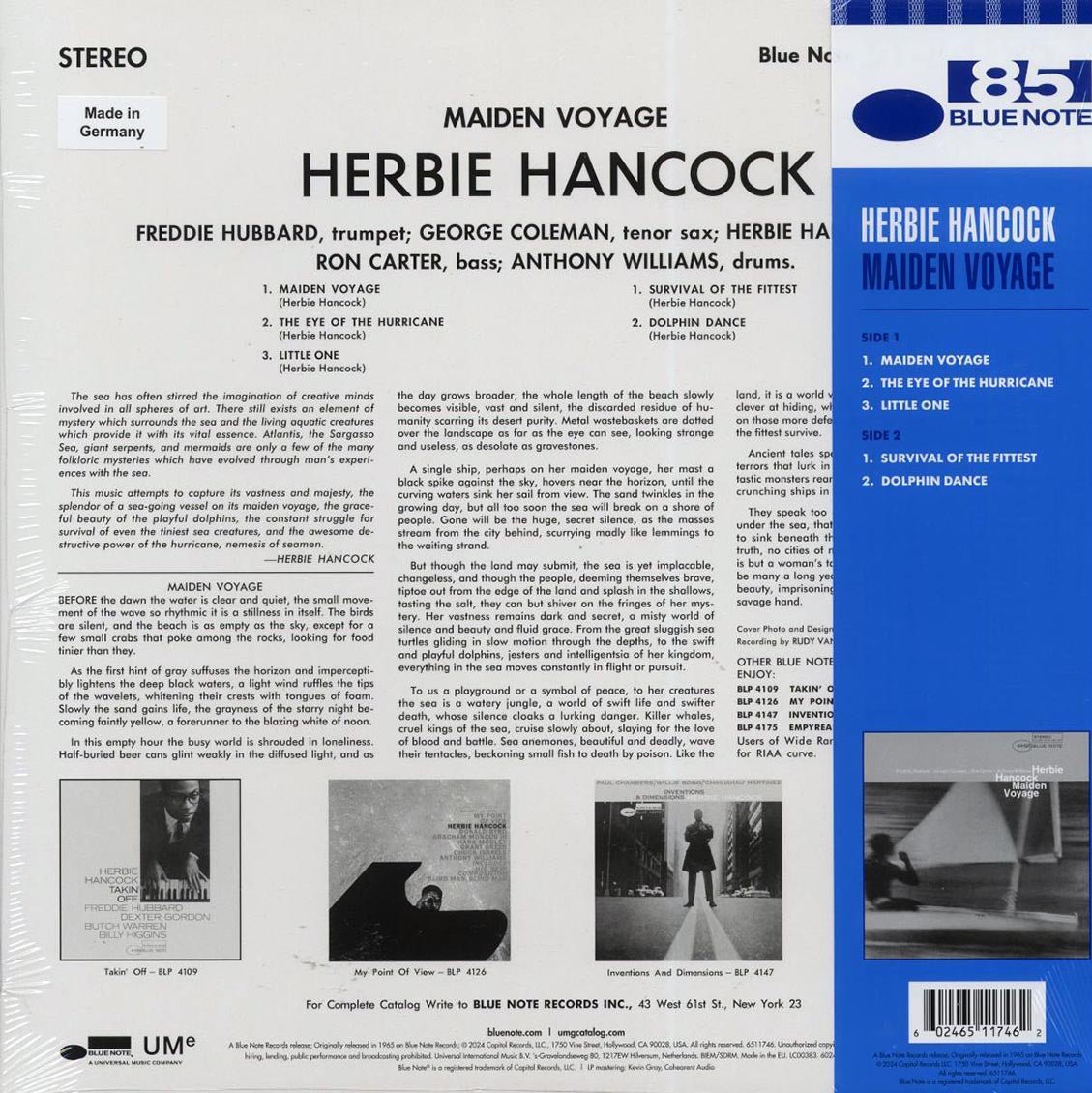 Herbie Hancock - Maiden Voyage (ltd. ed.) (180g) (blue vinyl)