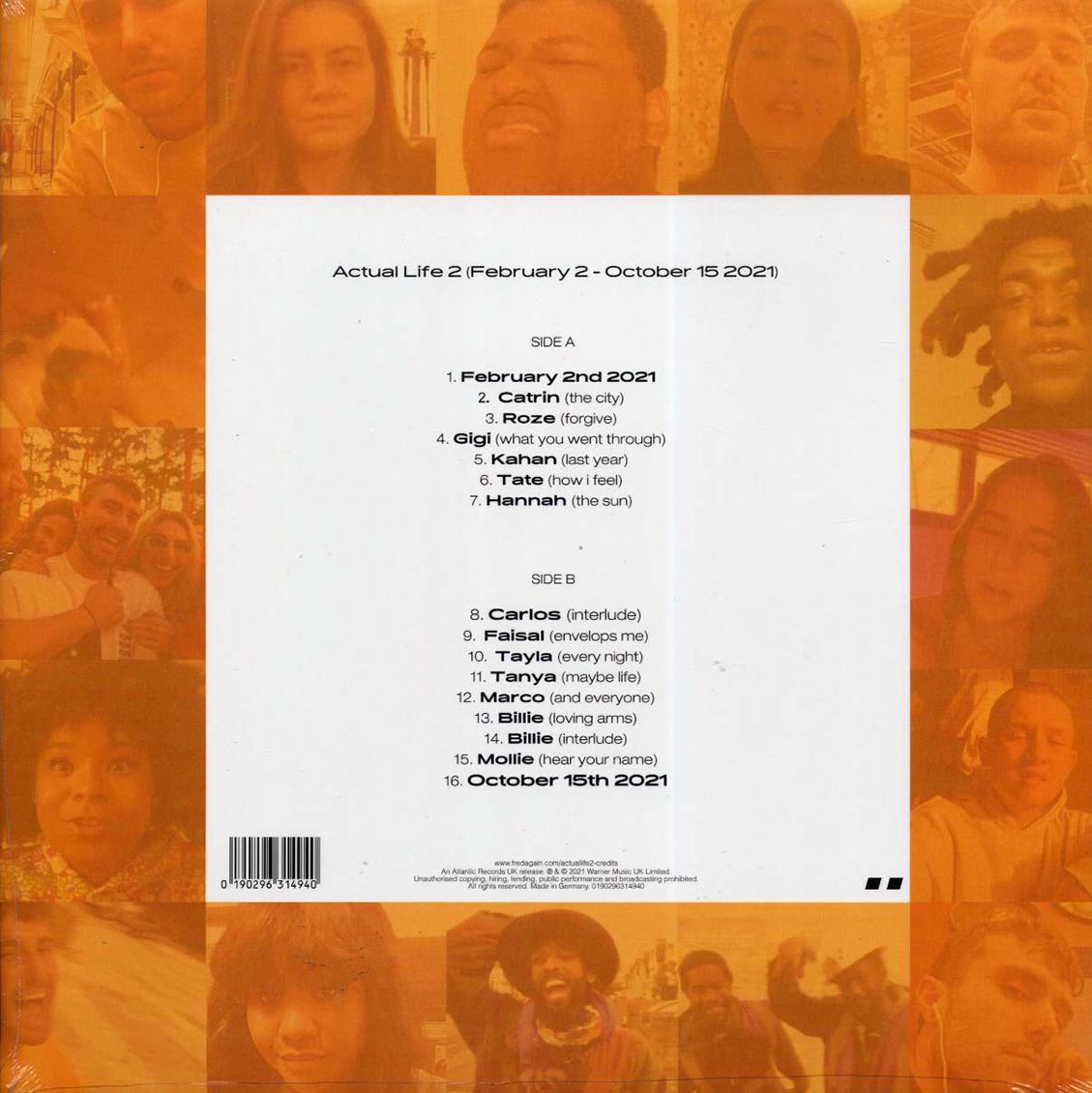 Fred Again - Actual Life 2 (clear vinyl)