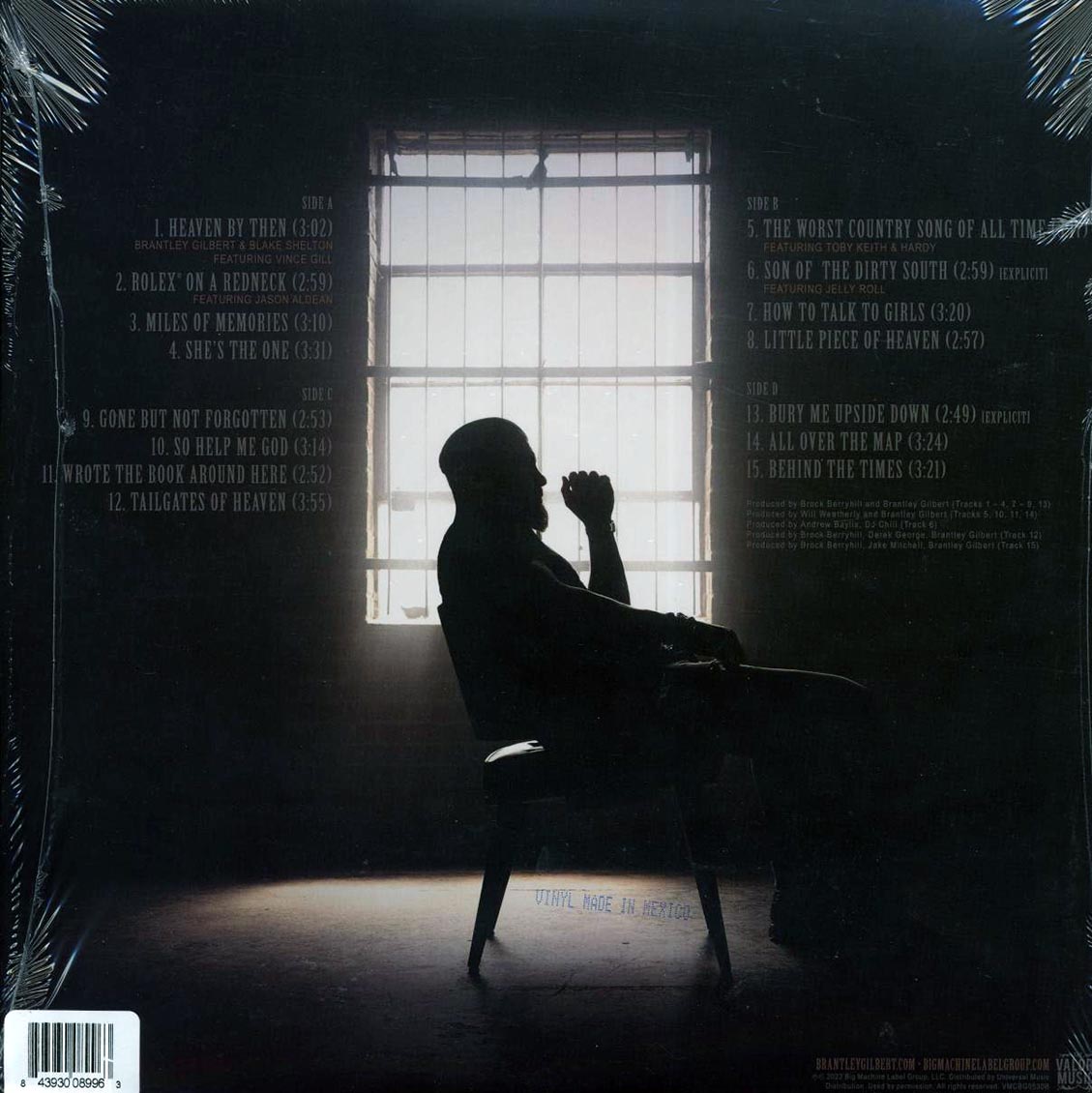 Brantley Gilbert - So Help Me God (2xLP) (clear vinyl) (deluxe edition)