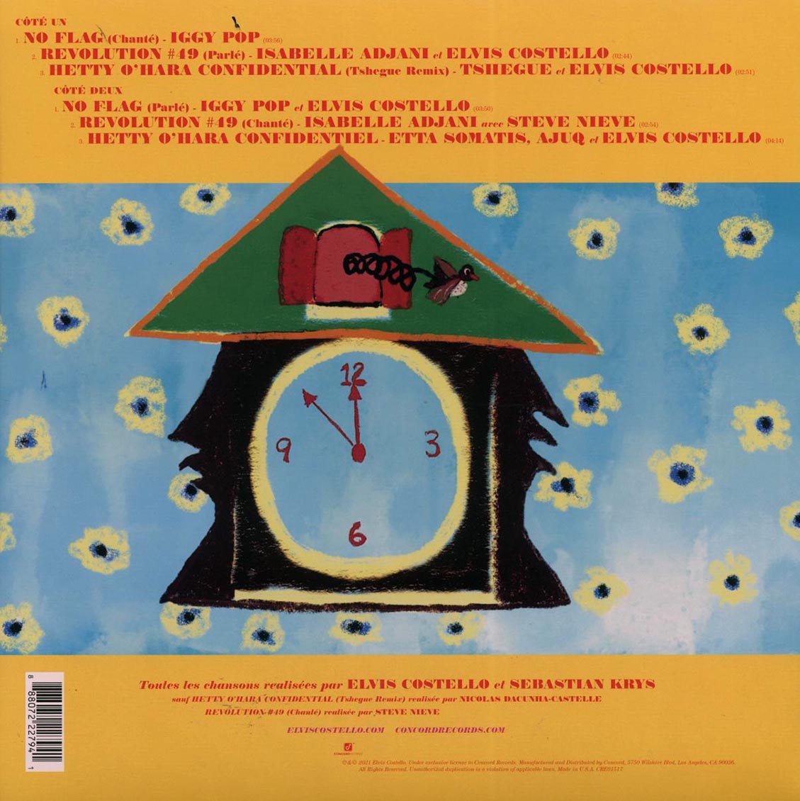 Elvis Costello Et Steve Nieve - La Face De Pendule A Coucou (Reimaging Of Hey Clockface In A French Style) (ltd. ed.) (neon coral vinyl)