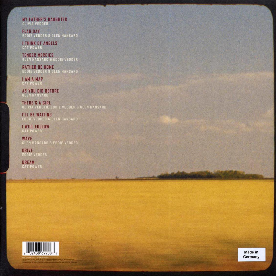 Eddie Vedder, Glen Hansard, Cat Power, Olivia Vedder - Flag Day: Original Soundtrack