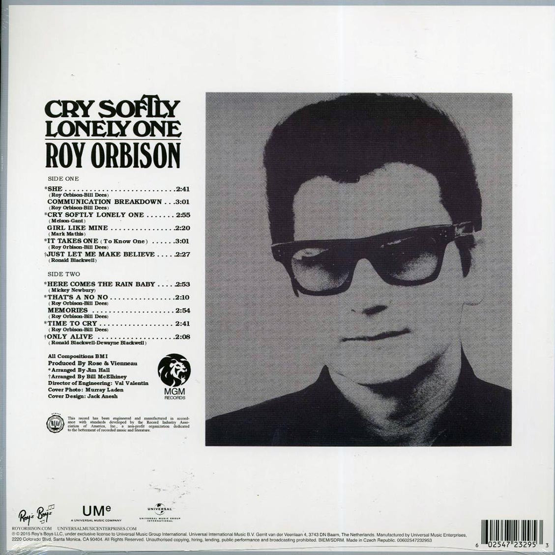 Roy Orbison - Cry Softly Lonely One (180g)