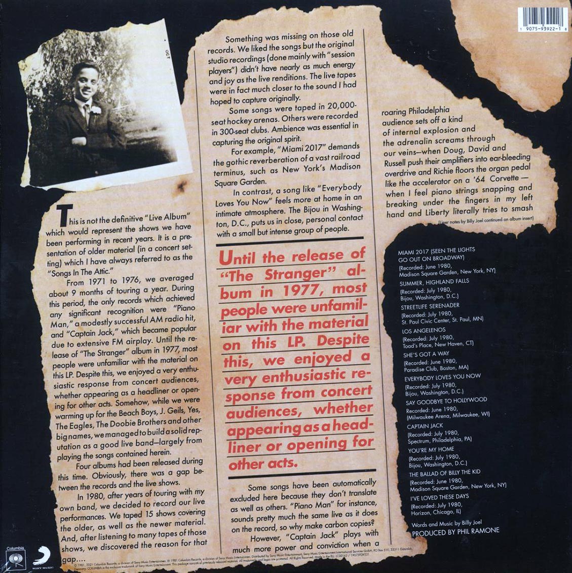 Billy Joel - Songs In The Attic (50th Anniv. Ed.)