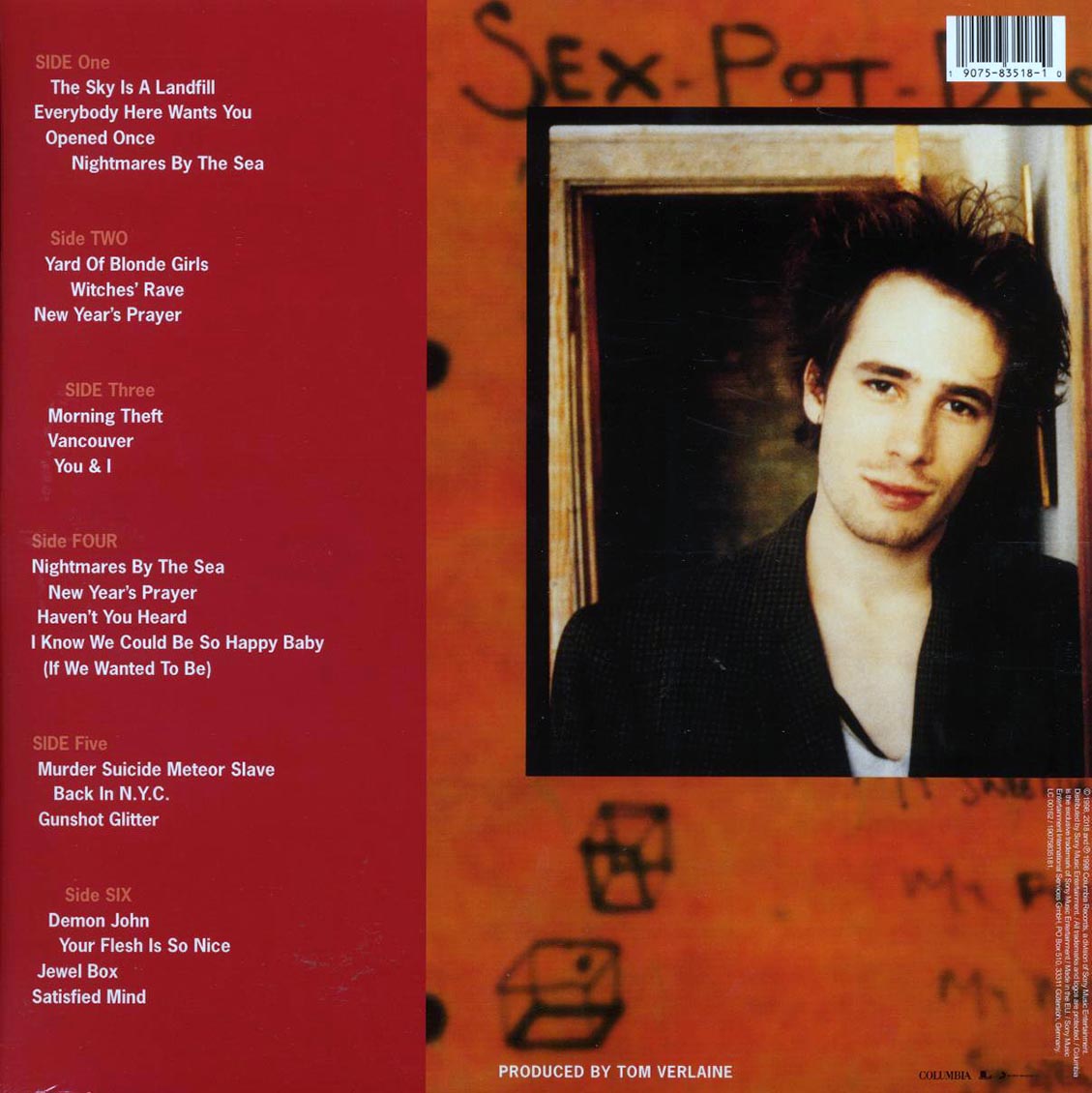 Jeff Buckley - Sketches For My Sweetheart The Drunk (3xLP)